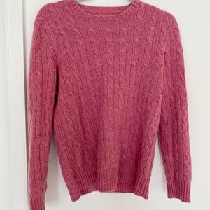 Pink J. Crew Cashmere Sweater